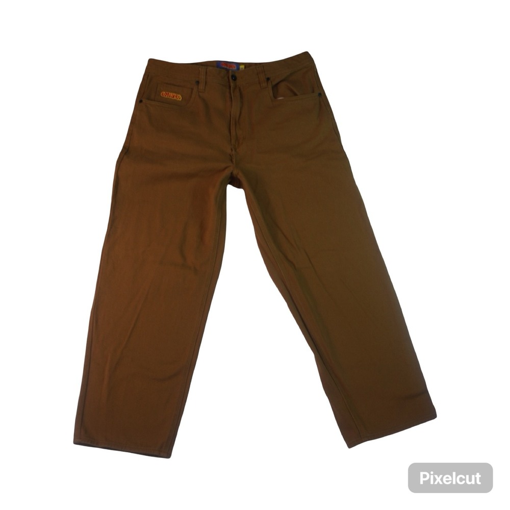 Empyre Jeans Mens 36 Brown Denim Cotton Medium Wash Straight Leg Relaxed Fit